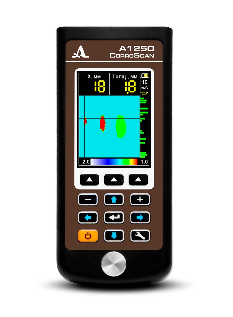 Ультразвуковой многоканальный толщиномер а1250 corroscan:цена, поверка,  производитель АКС, паспорт, отзывы, руководство по эксплуатации