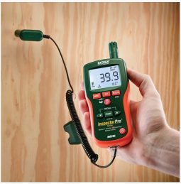 Extech MO295 — Бесштифтовый прибор для измерения влажности, влагосодержания + инфракрасный термометр