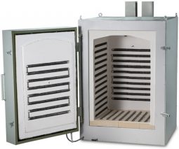 ЭКПС-500 муфельная печь (500 л; Т до +1100 °С) с вытяжкой