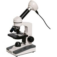 Микроскоп Биолаб С-16 биологический (с видеоокуляром, ахроматический монокуляр, учебный)
