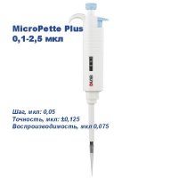 Одноканальный дозатор DLAB переменного объема MicroPette Plus 0,1-2,5 мкл